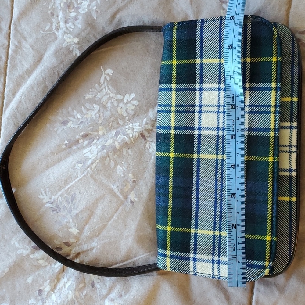 Vintage plaid handbag